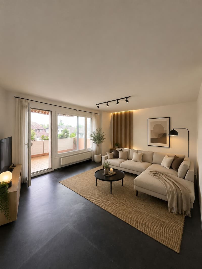 Helle Wohnung mit Balkon und schöner Aussicht (1)