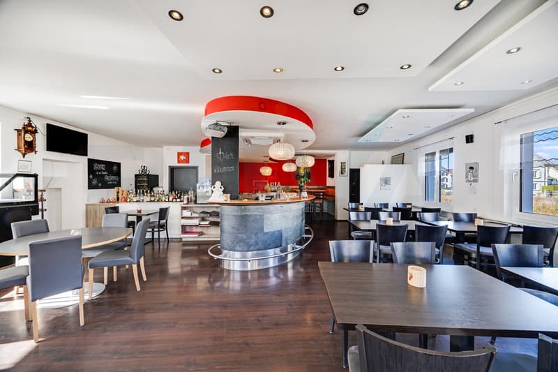 Spacious gastronomy property with terrace, event hall, and guest rooms (4)