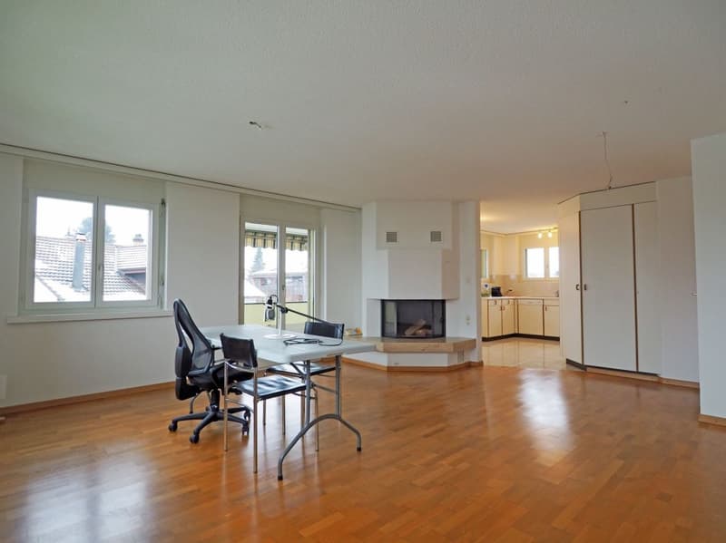 Wohnraum mit Cheminée
