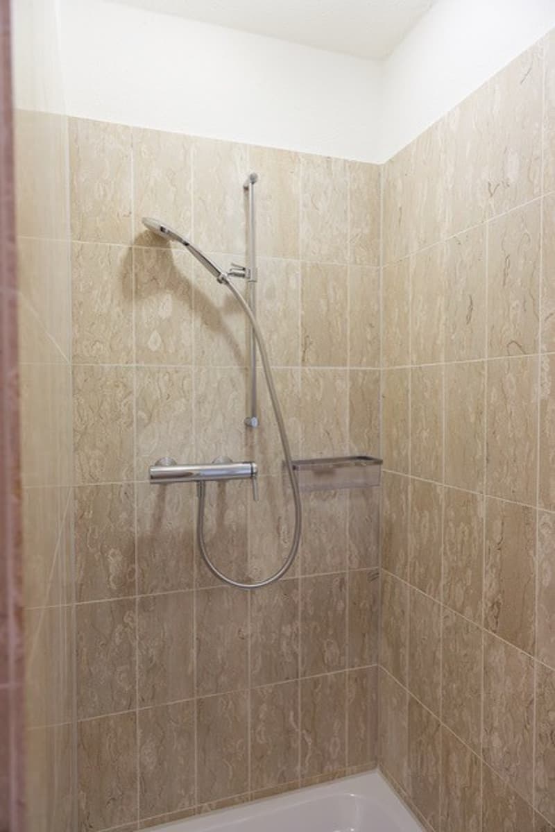 Grosse separate Dusche