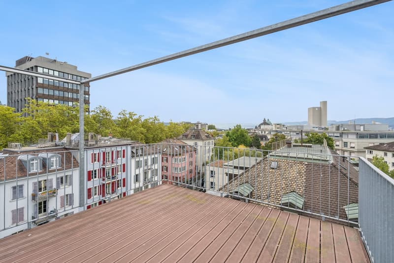 Aussicht Dachterrasse