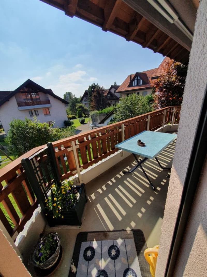 sonniger Balkon