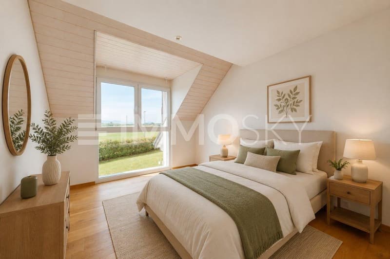 Belle chambre lumineuse rez HOMESTAGING