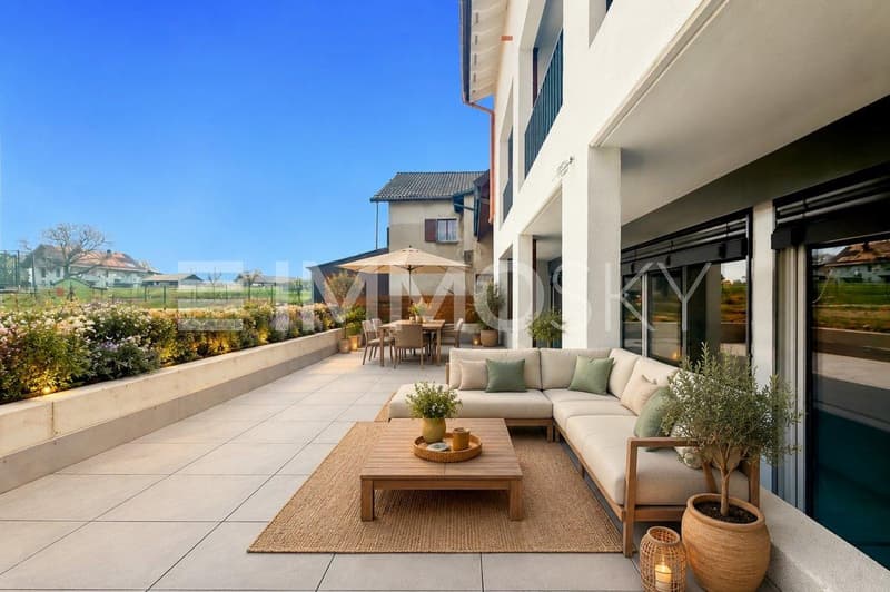 Somptueuse terrasse (homestaging)