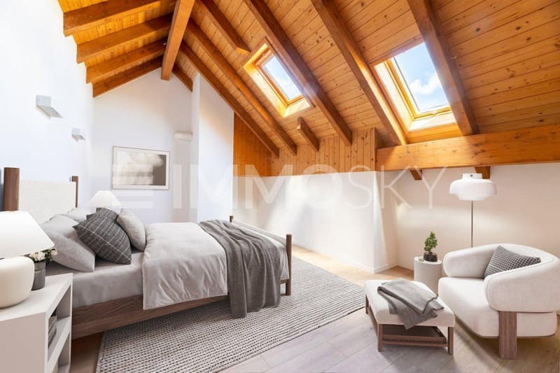 Grosszügiges und helles Schlafzimmer