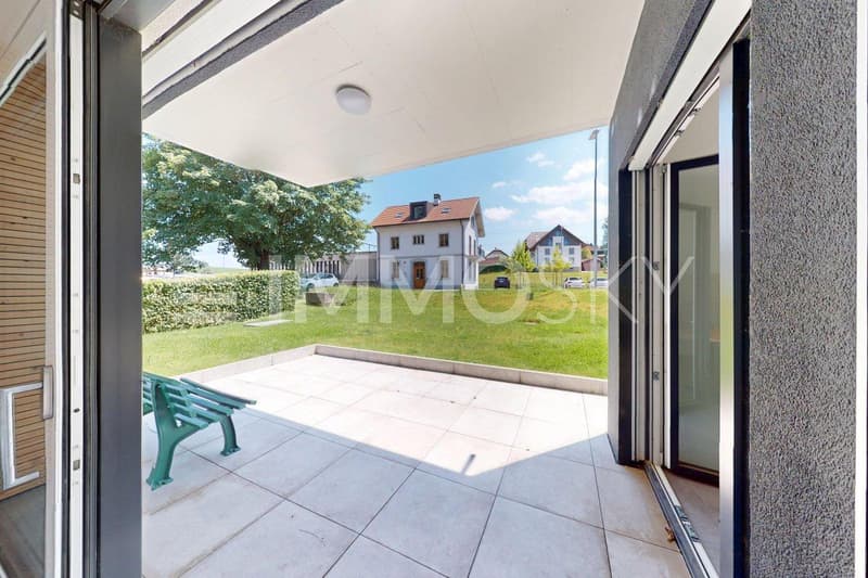 Terrasse ensoleillée