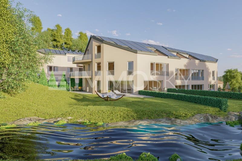 Idyllischer Neubau mit Anteil am Bachlauf