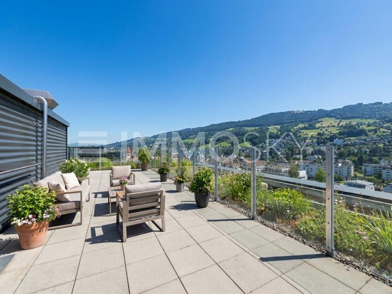 Geniessen Sie hier die Terrasse