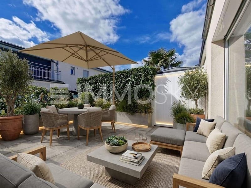 Terrasse ensoleillée