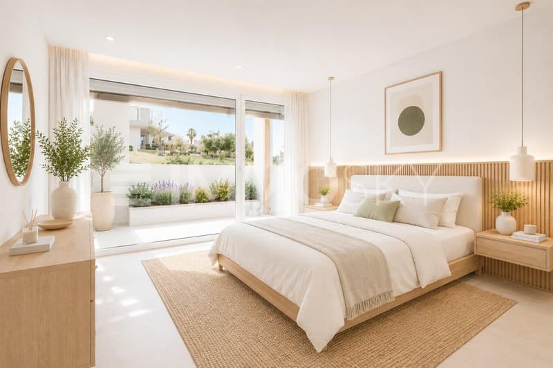 Chambre parentale avec sa salle d'eau privative homestaging