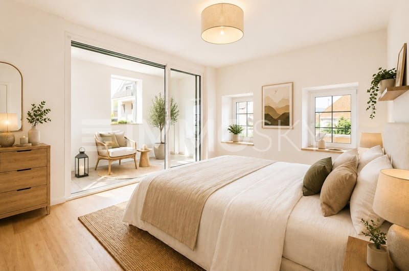 Belle chambre parentale avec salle d'eau privative homestaging