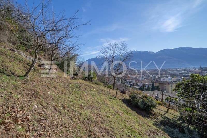 Vista su città e lago