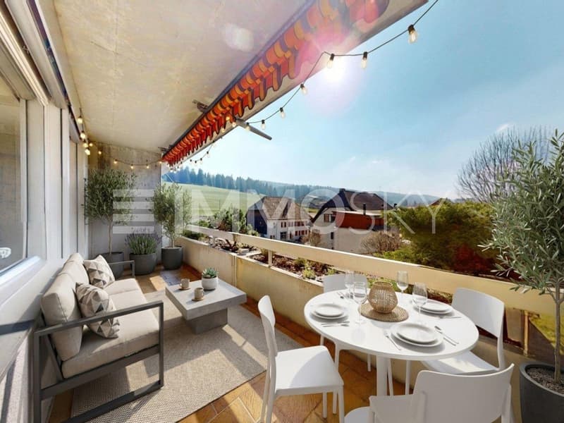 Magnifique balcon - Home staging
