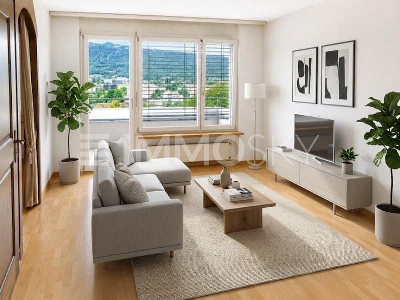 Grosszügiges und helles Wohnzimmer