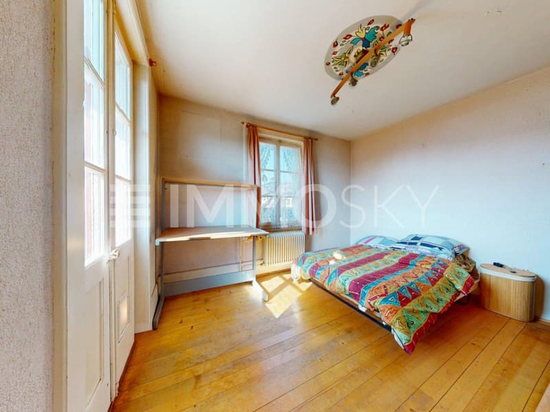Chambre lumineuse avec terrasse vue lac