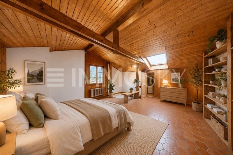 Combles spacieuses - Homestaging