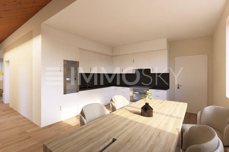 Spacieuse cuisine/salle à manger de 25 m2
