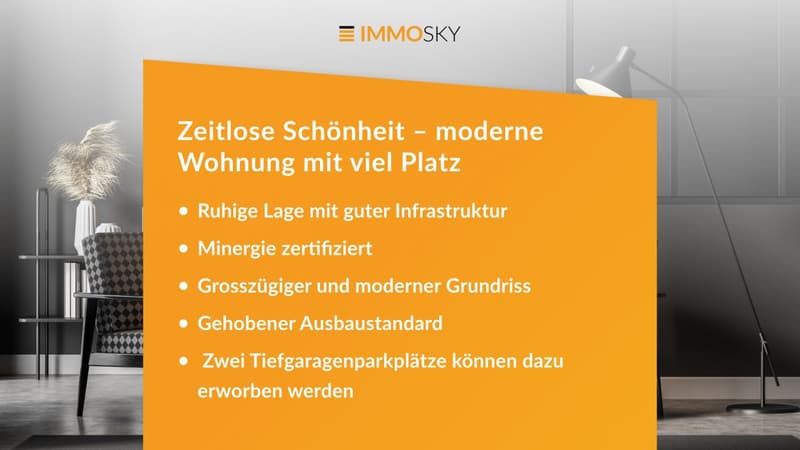 Zeitlose Schönheit moderne Wohnung mit viel Platz