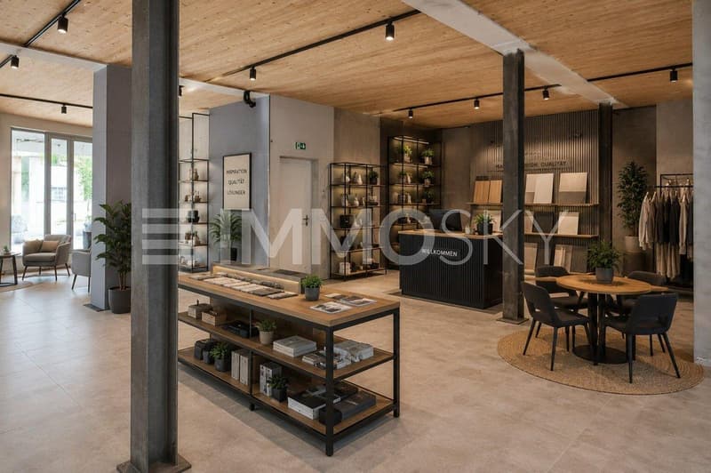 Modern gestalteter Showroom