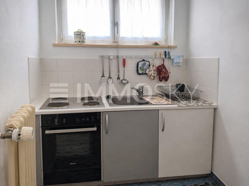 Una cucina piccola ma raffinata