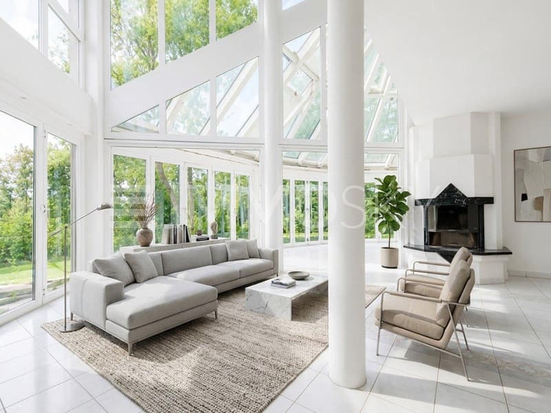 Gemütliches Wohnzimmer mit Cheminée