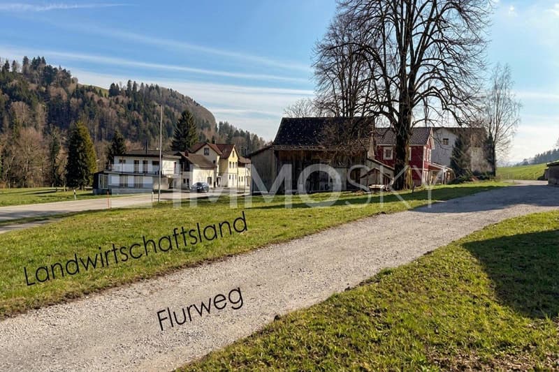 Scheune mit Bezeichnung der Situation