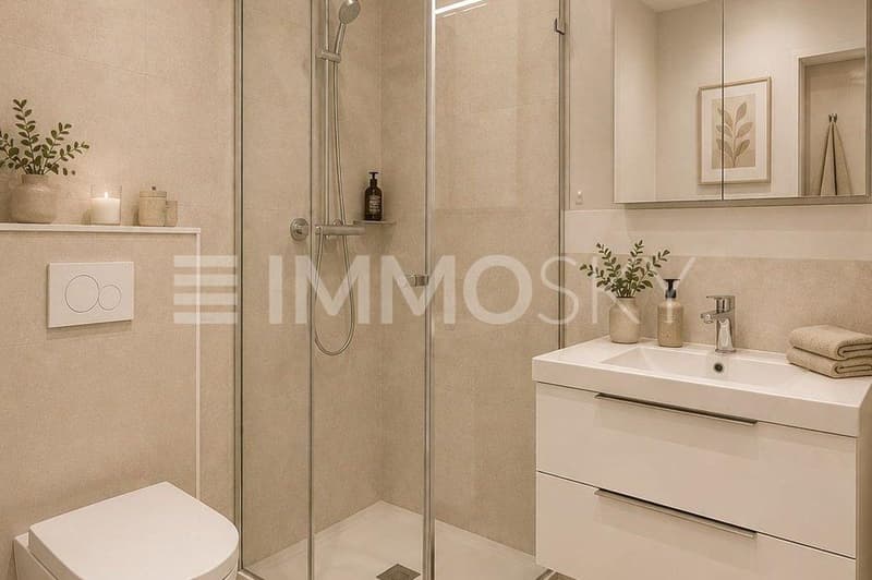 Salle de douche moderne (Projection)