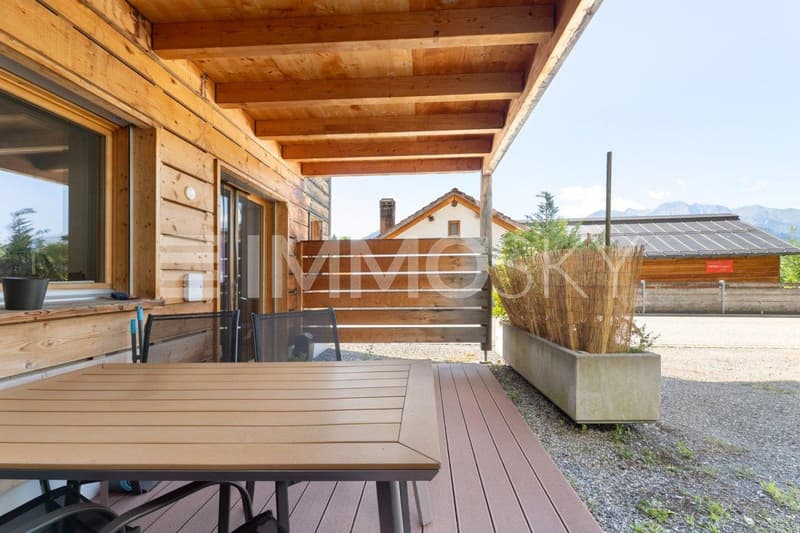 Gemütliche Terrasse der Einliegerwohnung