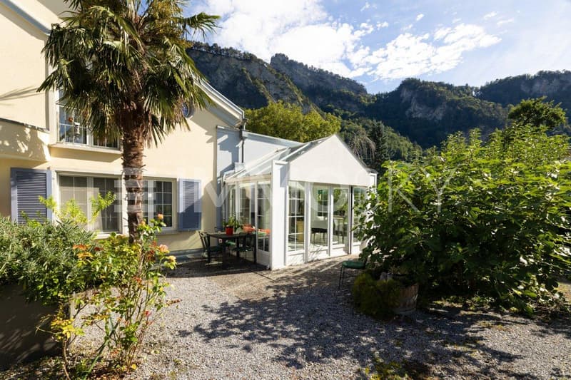 Privater Garten zum Entspannen