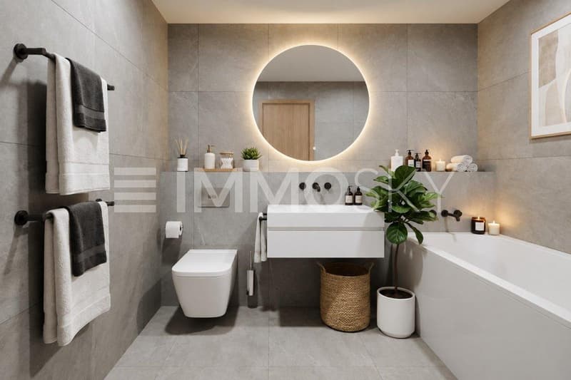 Grosszügiges Badezimmer mit Wanne