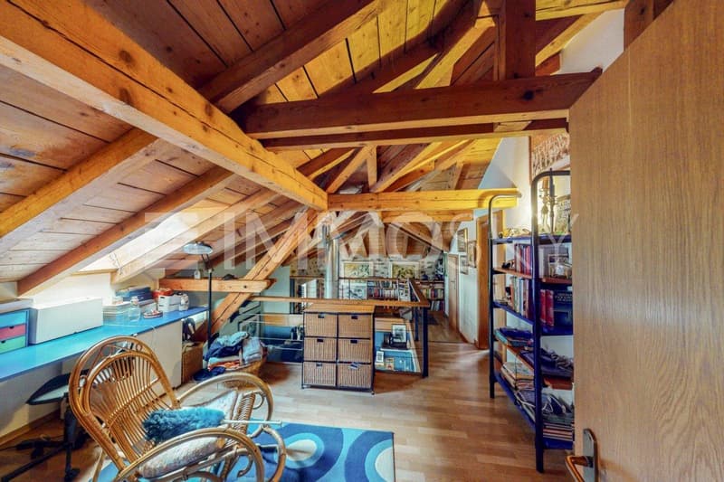 Duplex con ambiente caloroso e stupendo sottotetto
