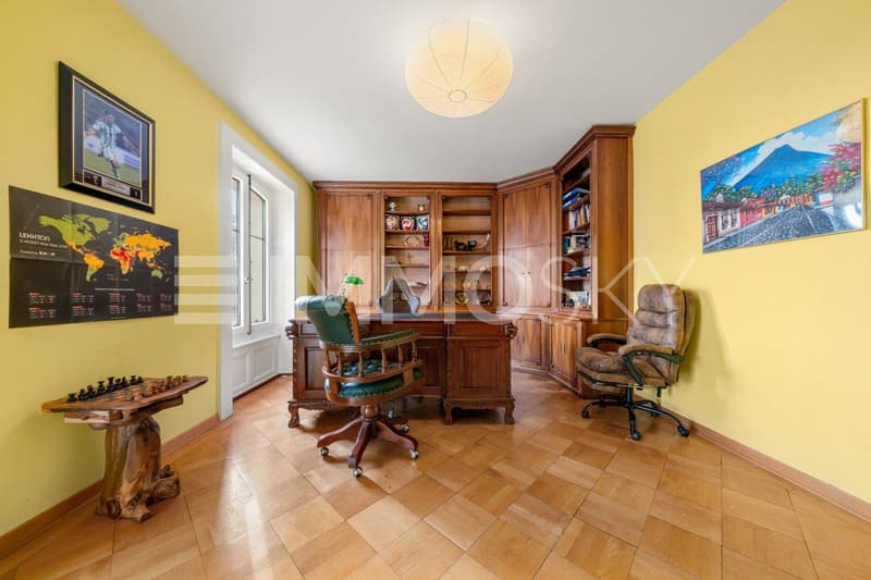 Bureau et bibliothèque