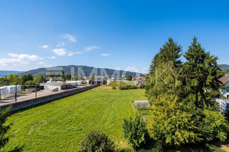 Sonnige Aussicht in den Jura