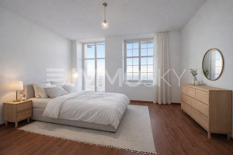 Schlafzimmer mit Terrasse
