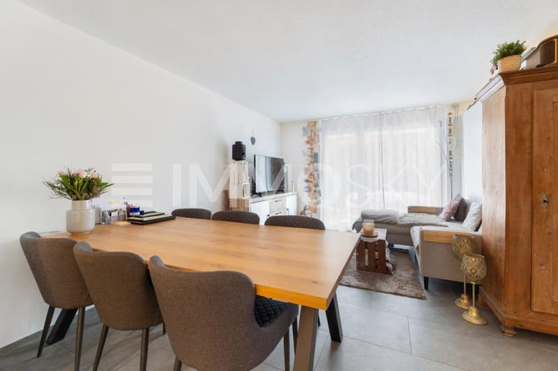 Wohn- und Essbereich in der Einliegerwohnung
