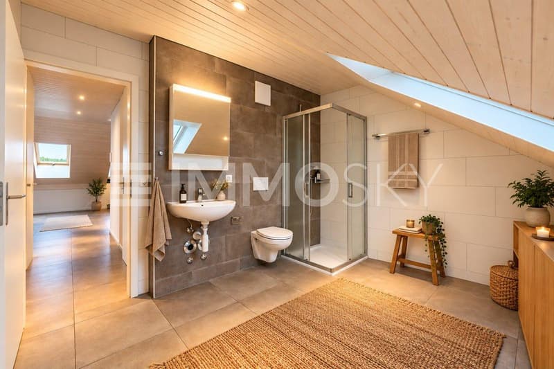 Salle de douche d'env. 12 m2 (homestaging)