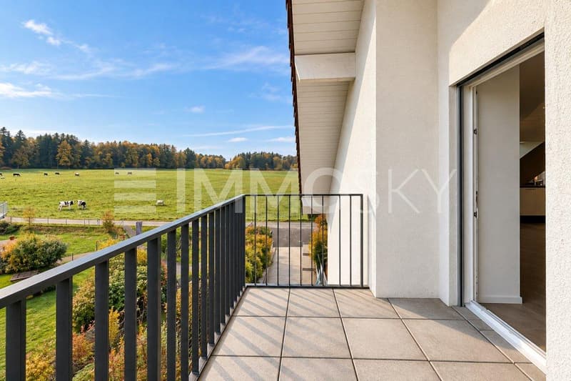 Balcon avec vue sur la nature