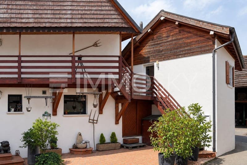 Maison vue d'extérieur