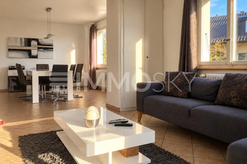 Séjour et espace dinatoire 4.5 rez supérieur