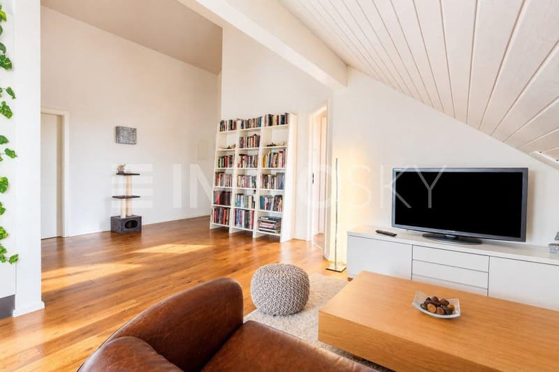 Salon cosy et hall spacieux