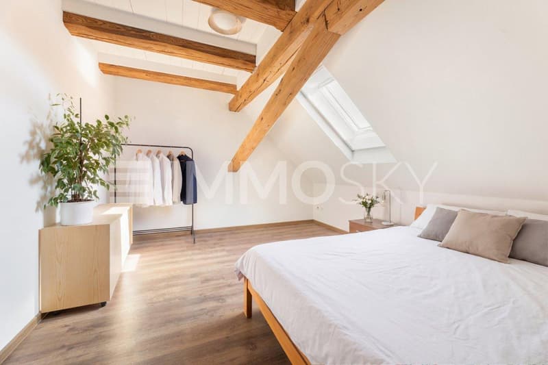 Gemütliches Schlafzimmer im Dachgeschoss