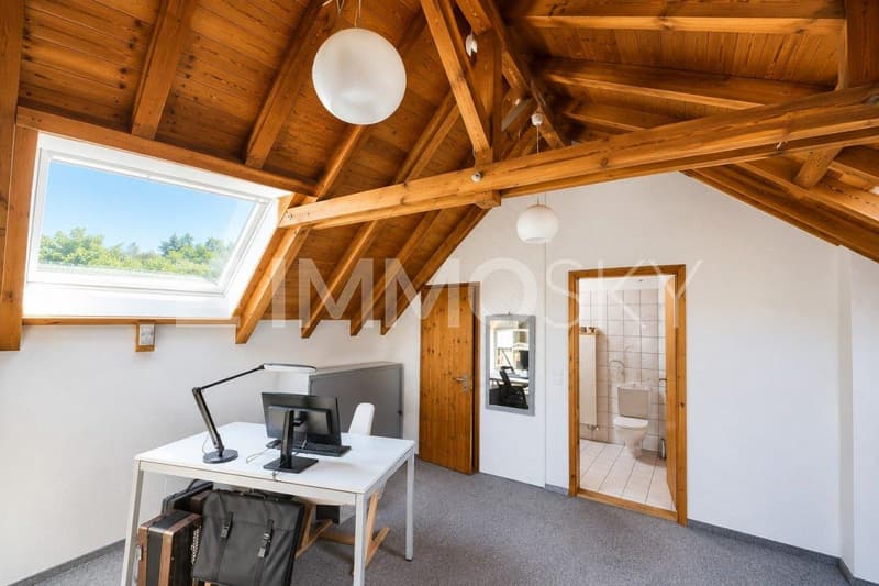 Galeriezimmer als Büro