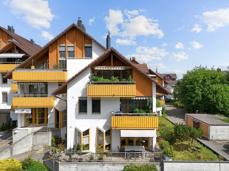 Sunny maisonette apartment with charm in the heart of Sins (1)