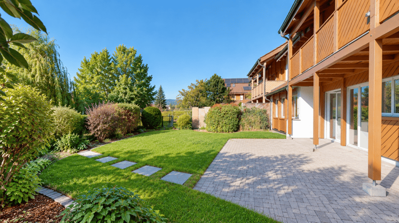 Gedeckter Gartensitzplatz / Gartenbereich