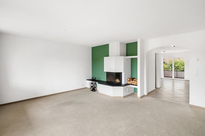 Wohnzimmer mit Cheminée