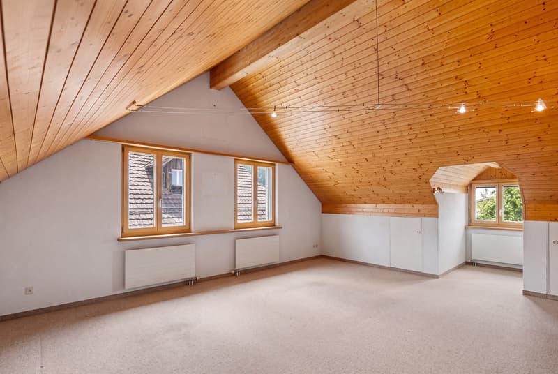 Atelier im Dachgeschoss (Möglichkeit der Schaffung von zwei abgeschlossenen Zimmer)