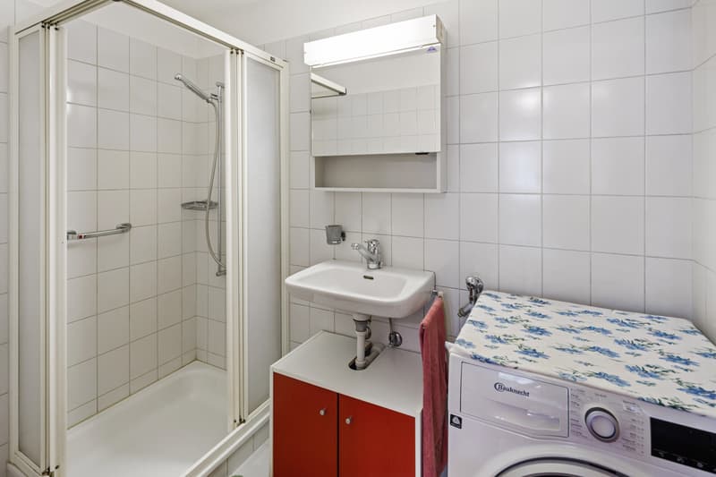 Dusche im Obergeschoss