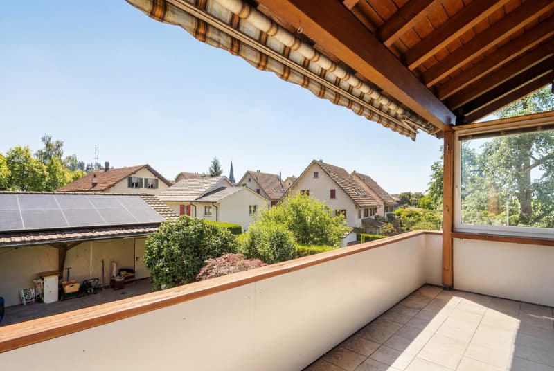 Balkon Blick nach Westen