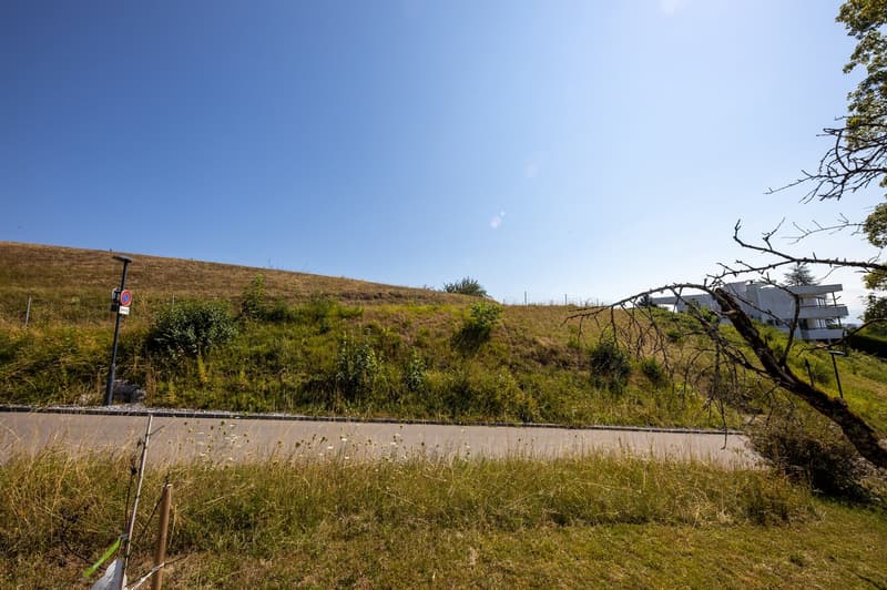 Vue panoramique imprenable : parcelle de construction ensoleillée à Hombrechtikon (8)