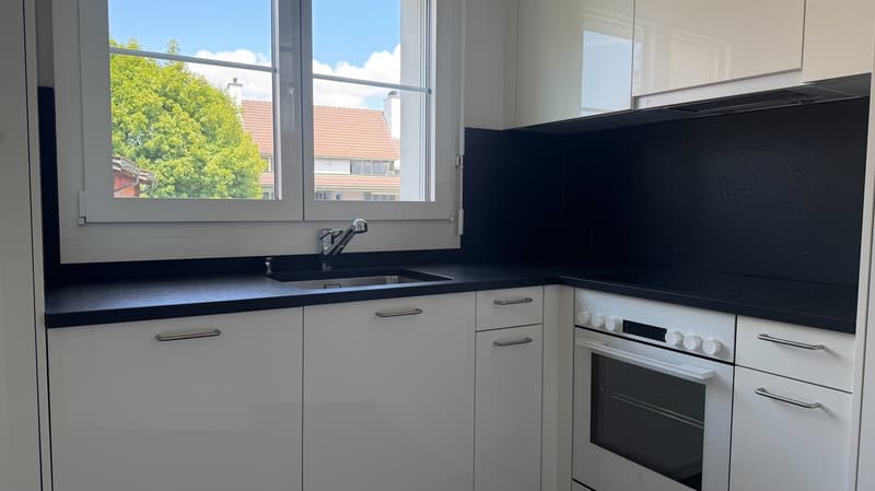Maisonette ristrutturata di 5 locali con balcone a Bonstetten (1)